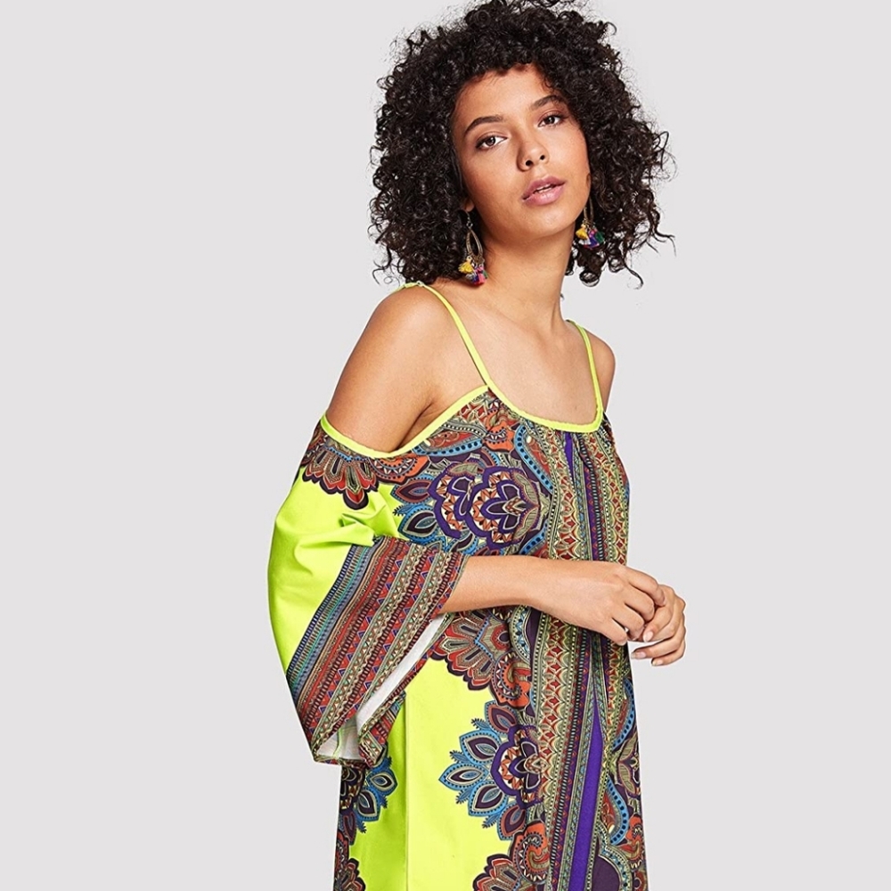 Boho Kimono Beach cover-up Dress